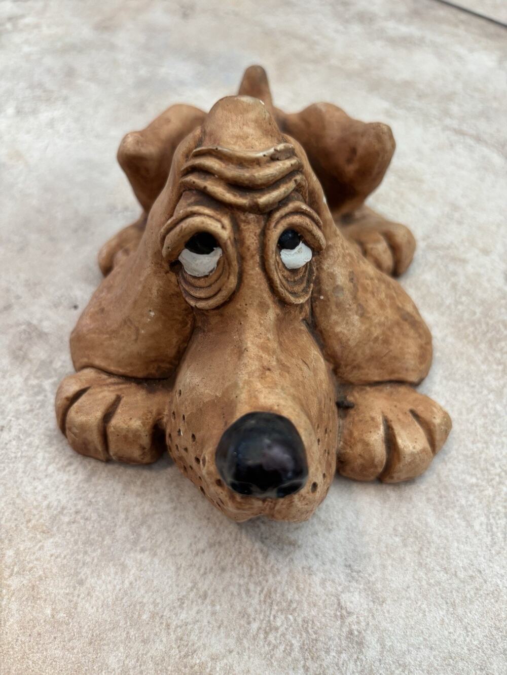 Vintage 1980 Shade Tree Creations vernon Hound Dog Made In USA Florida